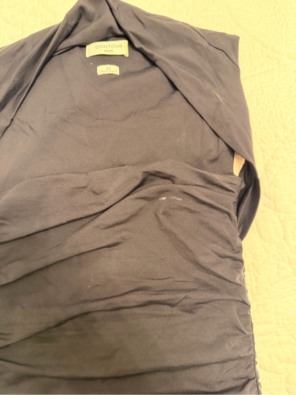 Aritzia Contour Black Ruched Halter Camisole - Picture 3 of 4